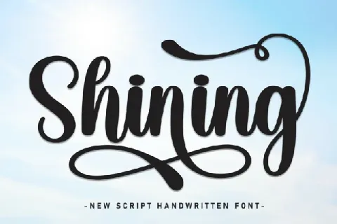 Shining font