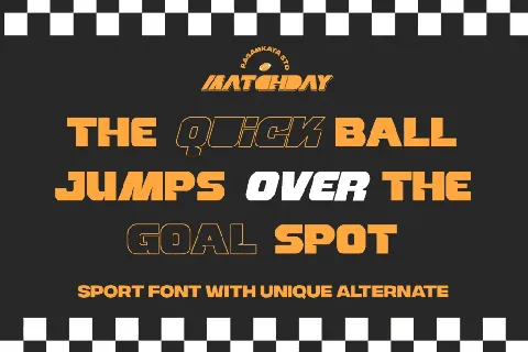 Matchday DEMO font