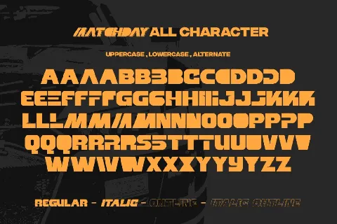 Matchday DEMO font