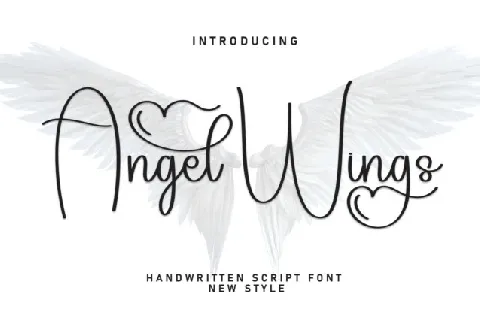 Angel Wings Script font