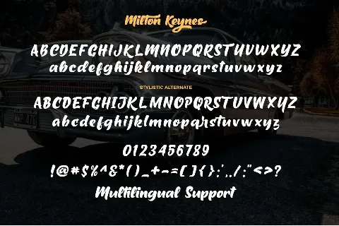 Milton Keynes Script font