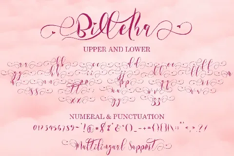 Billetha font