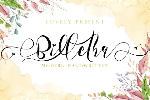 Billetha font