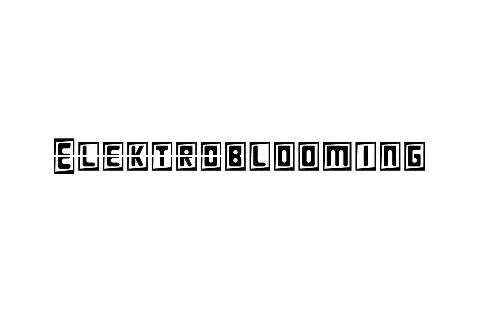Elektroblooming Demo font