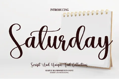 Saturday font