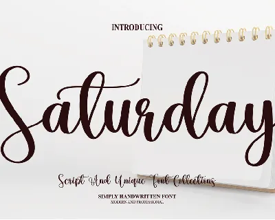 Saturday font