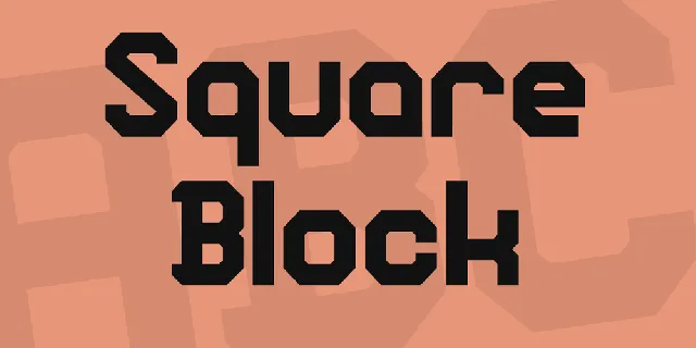 Square Block font