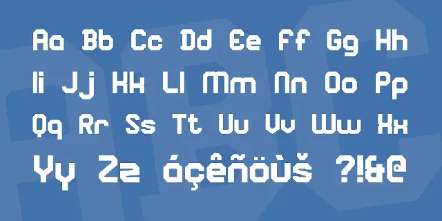 Square Block font