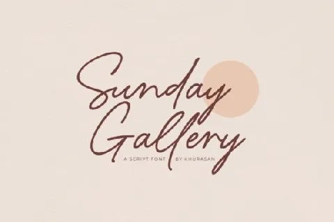 Sunday Gallery font