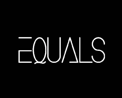 Equals font