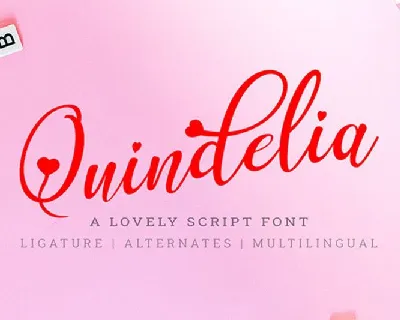Quindelia Calligraphy font