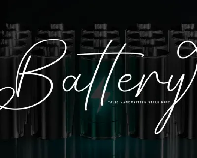 Battery font