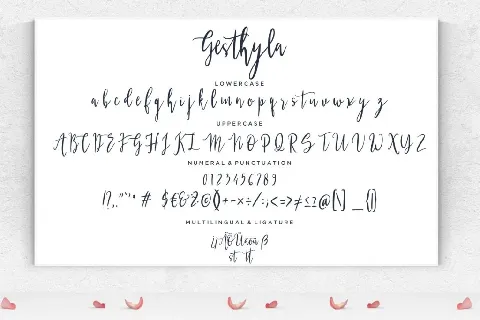 Gesthyla font