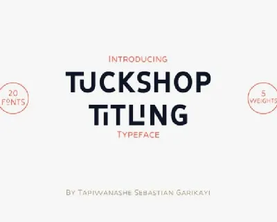 Tuckshop Titling font