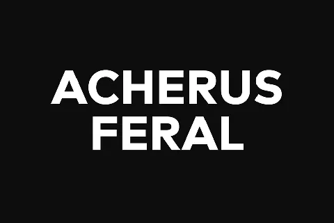 Acherus Feral font