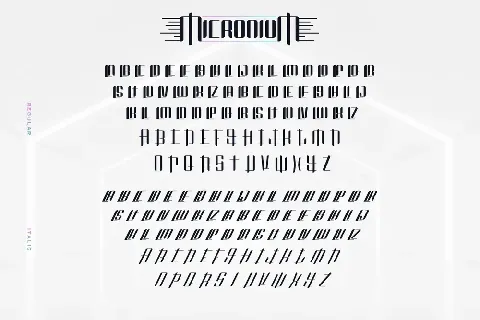 Micronium Demo font