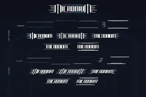 Micronium Demo font