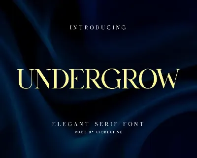 Undergrow font