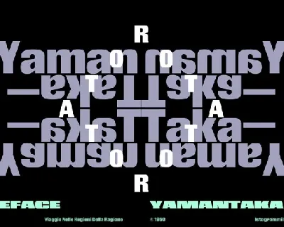 Yamantaka Family font
