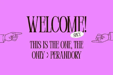 Perandory font