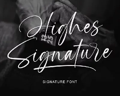 Highes Signature font