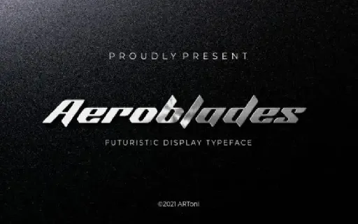 Aeroblade Display font