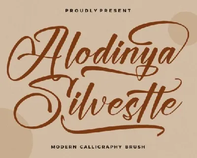 Alodinya Silvestte Script font