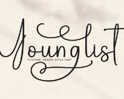 Younglist font