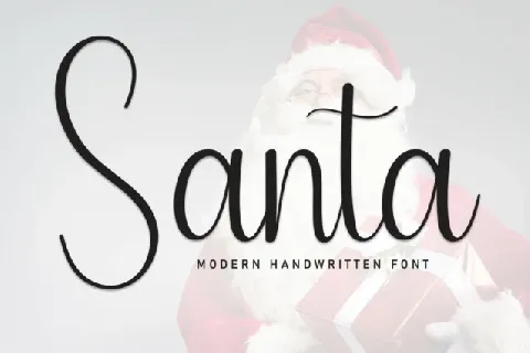 Santa Script font