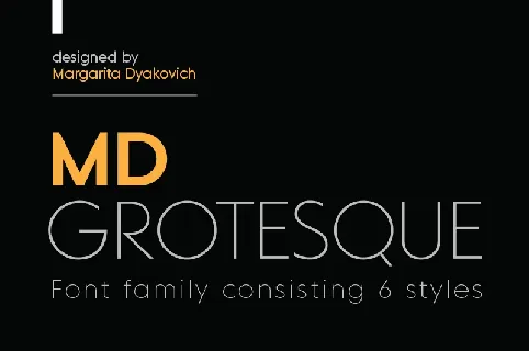 MD Grotesque Family font