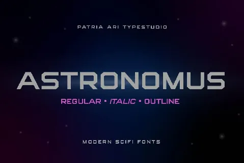 Astronomus font
