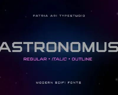 Astronomus font