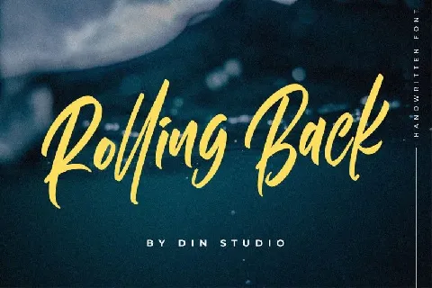 Rolling Back Script font