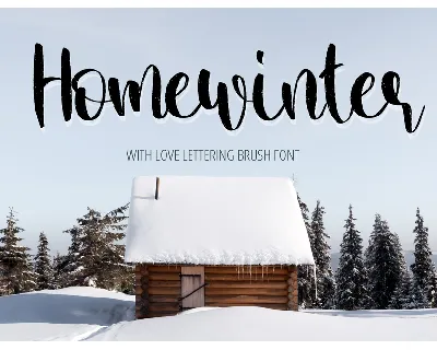 Home Winter font