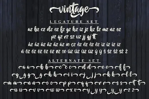 Vintage Black font