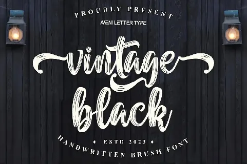 Vintage Black font