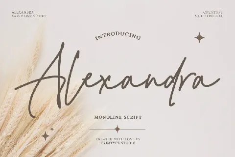 Alexandra font