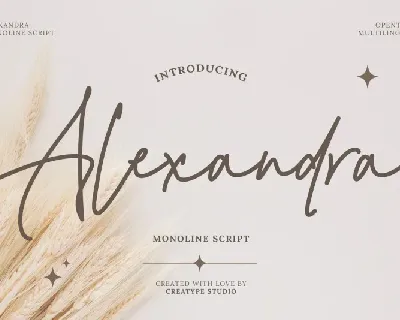 Alexandra font