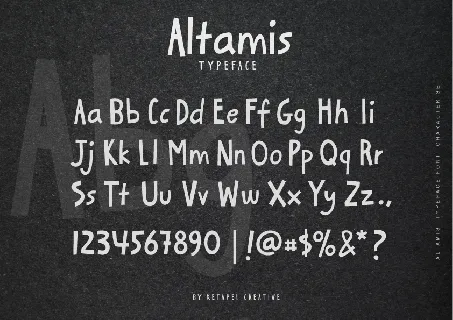 Altamis font