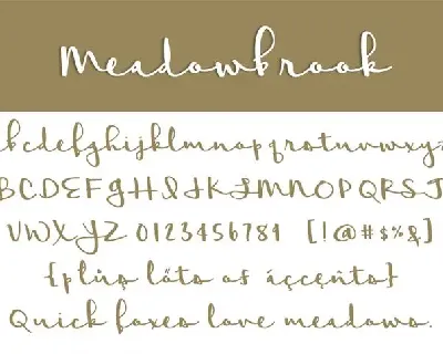 Meadowbrook font