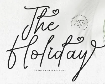 The Holiday font