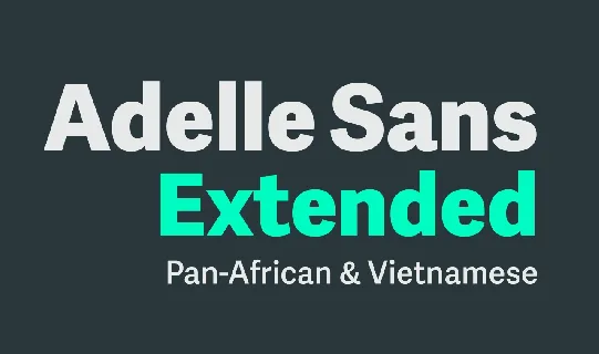 Adelle Sans Extended font
