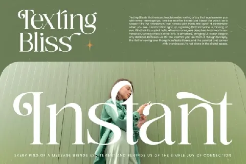 Nostalgic Flashy Serif font