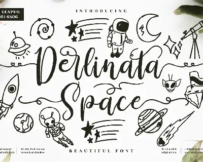 Derlinata Space font