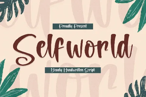 Selfworld font