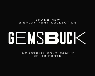 Gemsbuck font