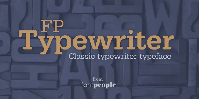 FP Typewriter Family font