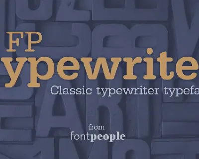 FP Typewriter Family font