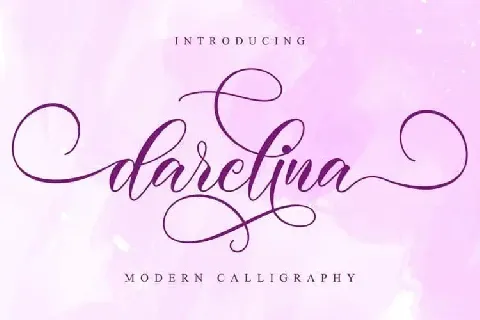 Darelina Calligraphy font