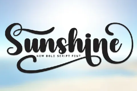 Sunshine Script font